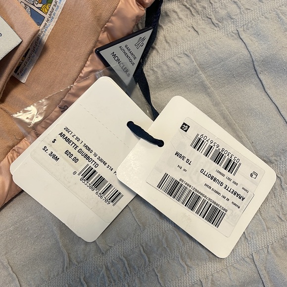 Pink Baby girl Moncler Jacket 3-6M - Picture 4 of 4